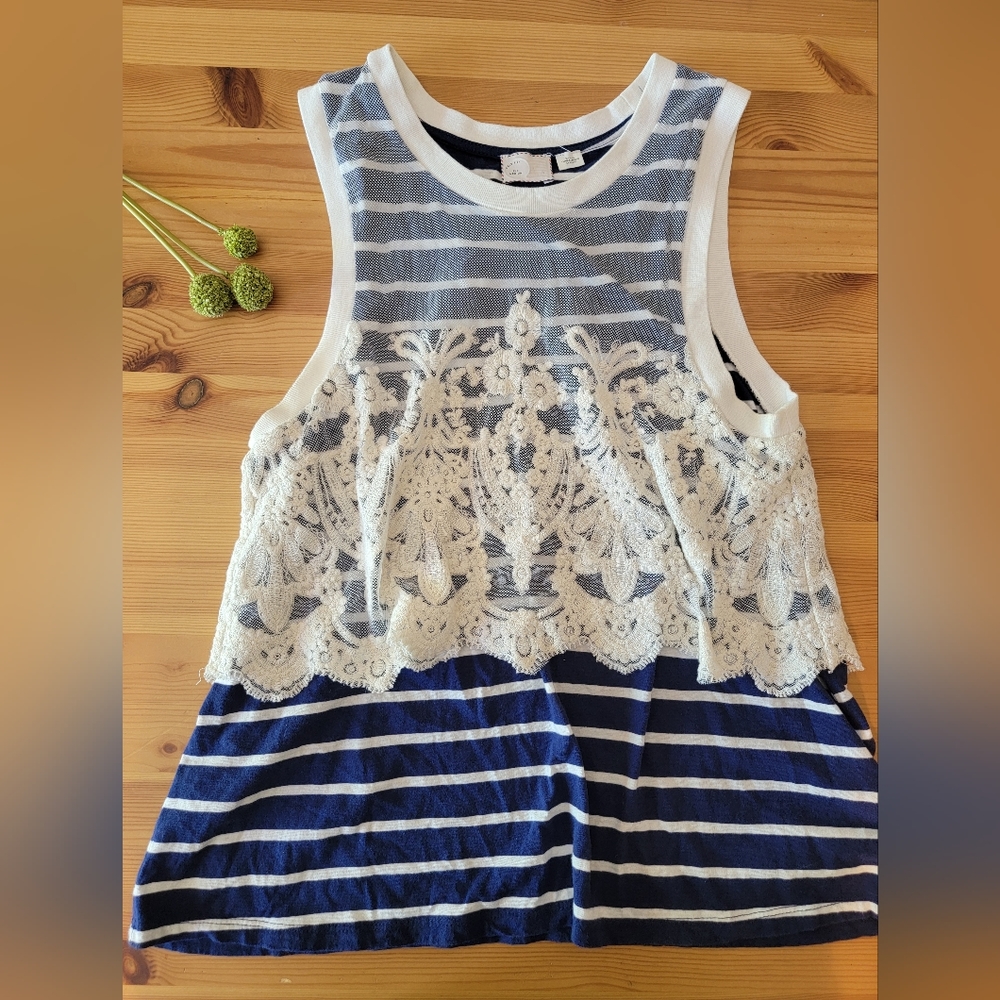 9-h15 stcl by Anthro Stripe Tank ~ Medium